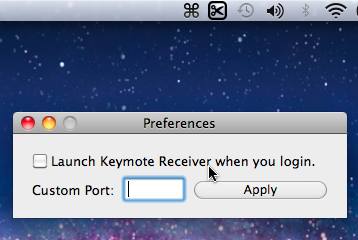 Keymote Receiver 1.2 : Main Window