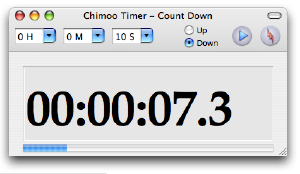Chimoo Timer 1.3 : Main window