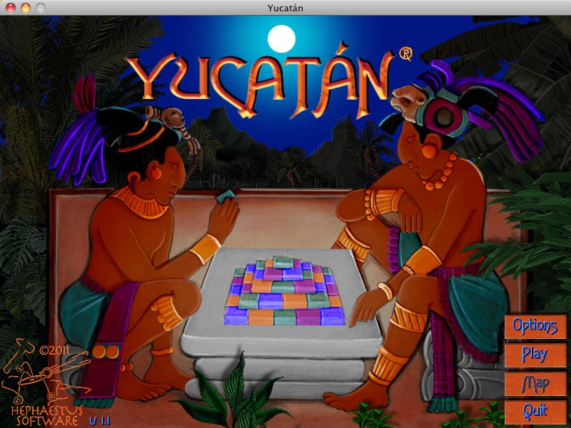 Yucatan 1.1 : Main menu