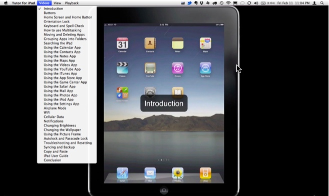 Tutor for iPad 1.0 : Main window