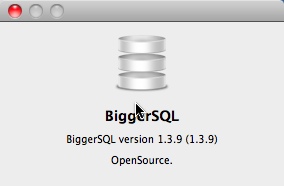 BiggerSQL 1.3 : Main window