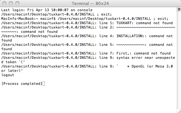 tuxKart 0.4 : Main window