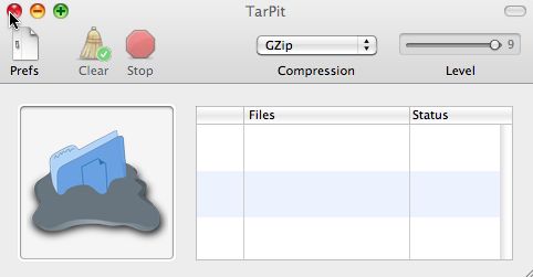 TarPit 1.4 : Main window