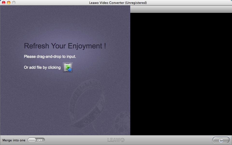 Leawo Video Converter 2.2 : Main window