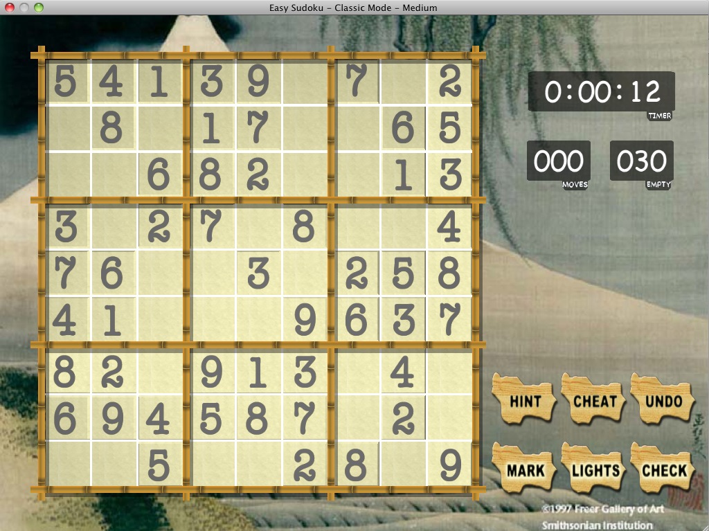 Easy Sudoku 1.6 : General view