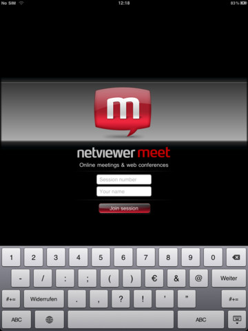 Netviewer Meet 6.3 : Main window