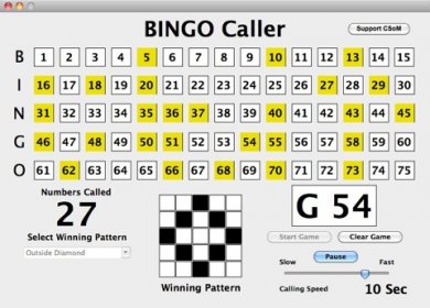 Auto bingo caller