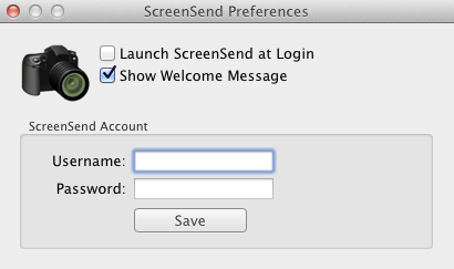 ScreenSend 1.0 : Preferences