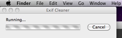 Exif Cleaner 1.0 : Main window