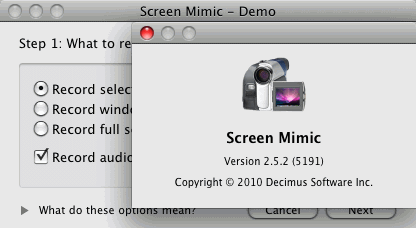 Screen Mimic 2.5 : User Interface.