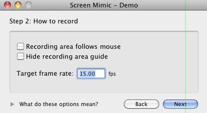 Screen Mimic 2.5 : Step 2