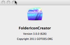 FolderIconCreator 3.0 : Main window