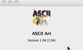 ASCII Art 1.0 : Main window