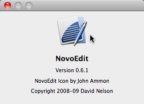 NovoEdit 0.6 : Main window