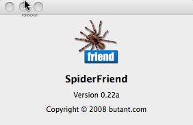 SpiderFriend 0.2 : Main window