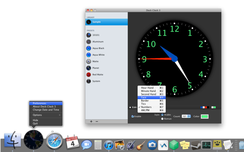 Dock Clock 3 3.0 : Dock Clock 3 screenshot