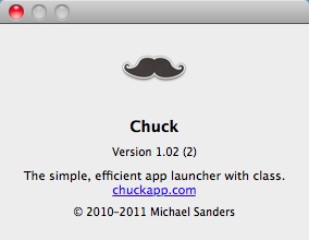 Chuck 1.0 : About Window
