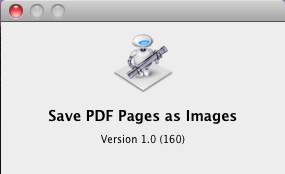 Save PDF Pages as Images 1.0 : About