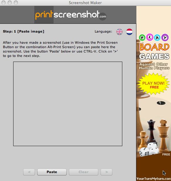 Screenshot Maker 1.0 : Main window