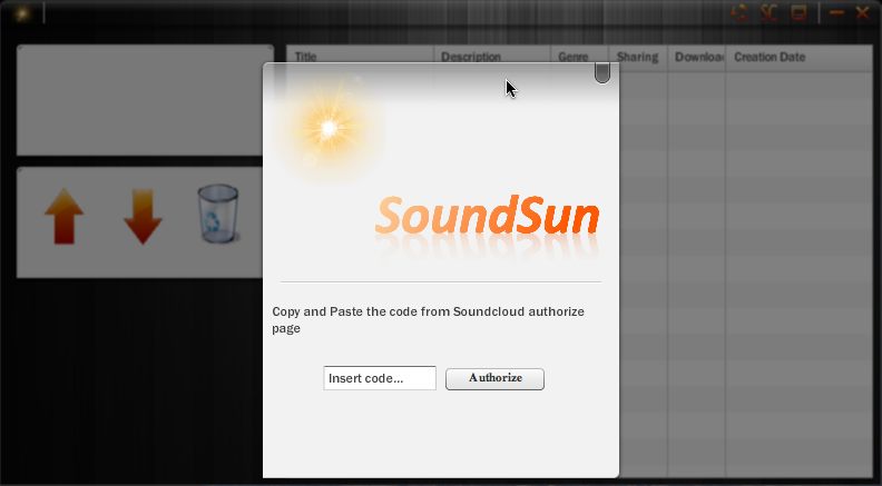 SoundSun 1.0 : Main window