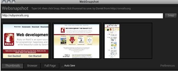 WebSnapshot 1.0 : General view