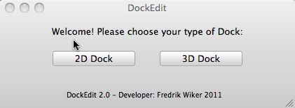 DockEdit 2.0 : Main window