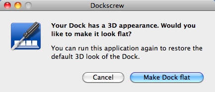 Dockscrew 1.0 : Main window