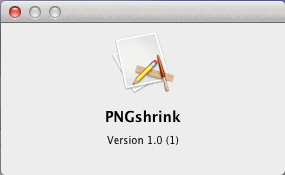 PNGshrink 1.0 : About Window