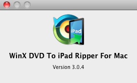 WinX iPad Ripper For Mac 3.0 : About window
