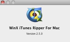 WinX iTunes Ripper for Mac 2.5 : About window