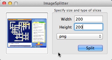ImageSplitter 1.0 : Main window