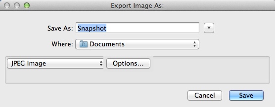 Coloristic 1.7 : Exporting Snapshot