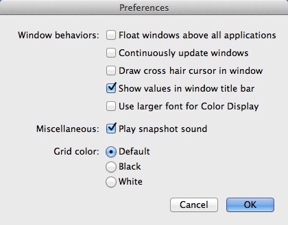 Coloristic 1.7 : Program Preferences