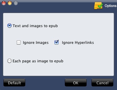 Higosoft PDF to EPUB Converter for Mac 2.0 : Preferences