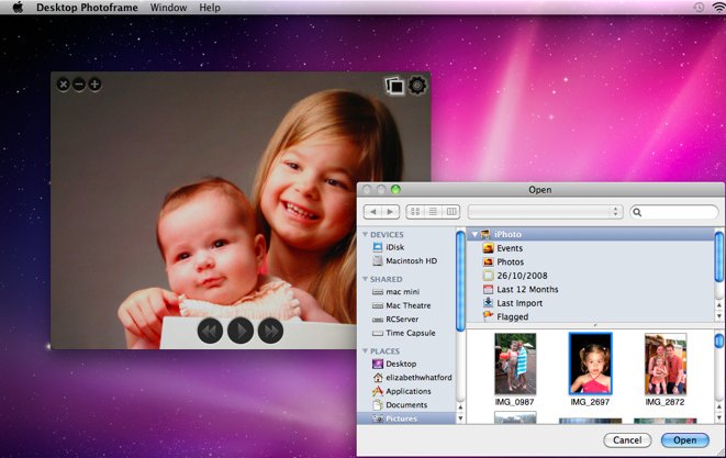 Desktop Photoframe 1.0 : Main window