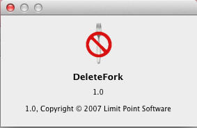 DeleteFork 1.0 : About Window