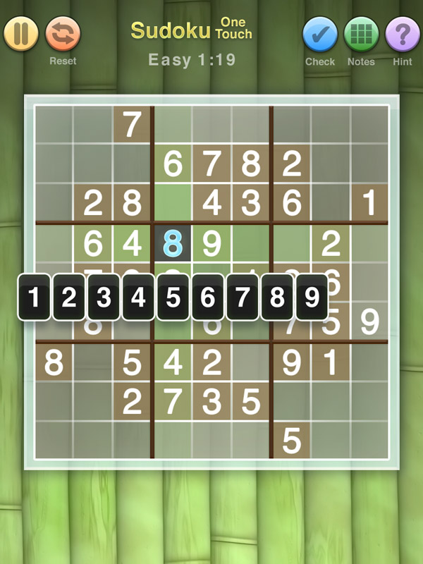 Sudoku OneTouch 1.2 : Gameplay