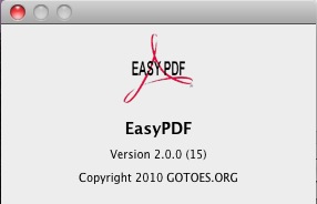 EasyPDF 2.0 : About