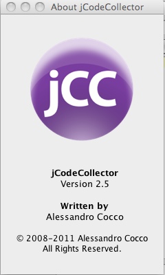 jCodeCollector 2.5 : Main window