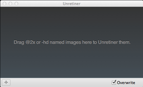 Unretiner 1.3 : User Interface