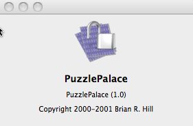 PuzzlePalace 1.0 : Main window