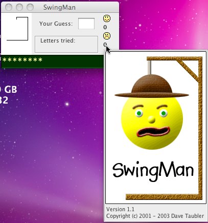 SwingMan 1.1 : Main window