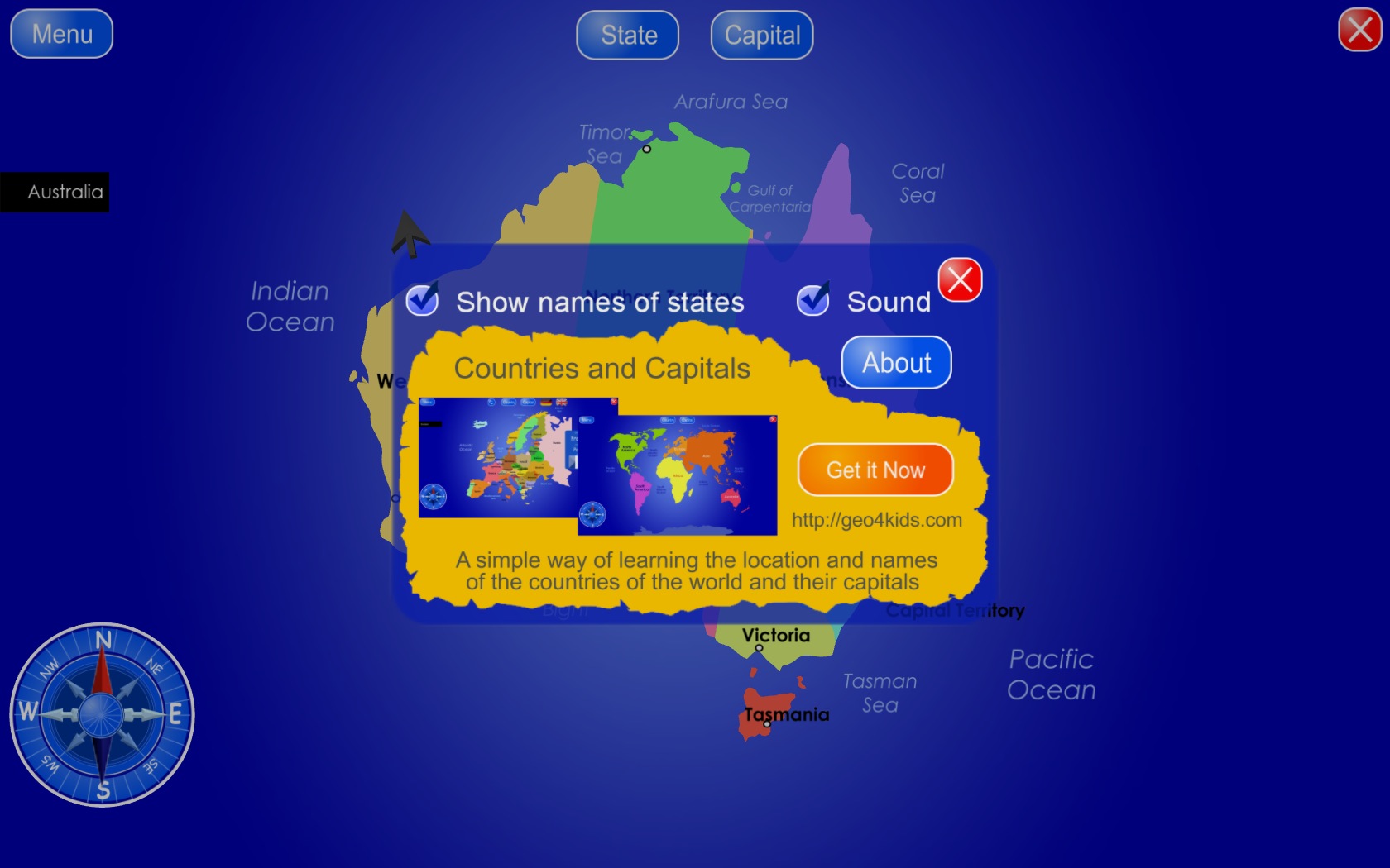 States and Territories of Australia 1.0 : Settings