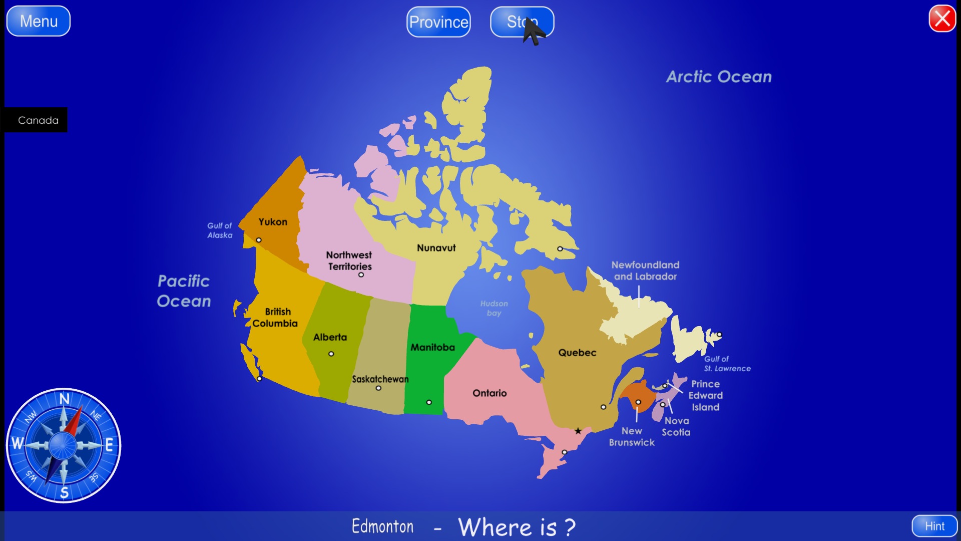 Provinces and Territories of Canada 1.1 : Game