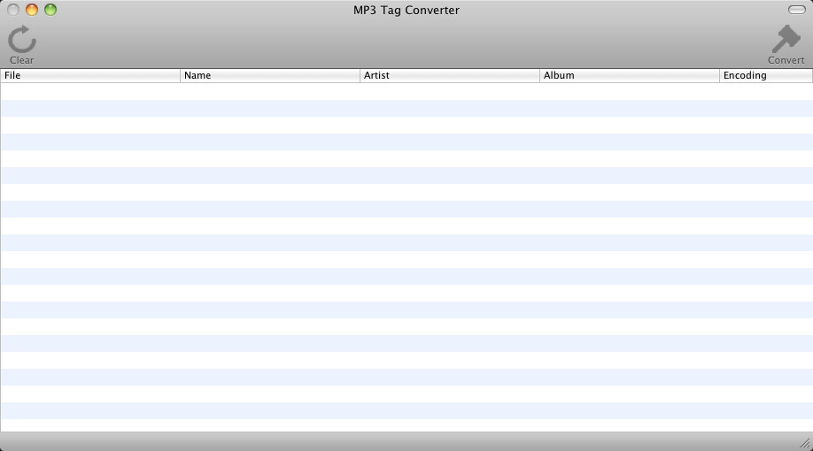 MP3 Tag Converter 2011.12.12 : Main window