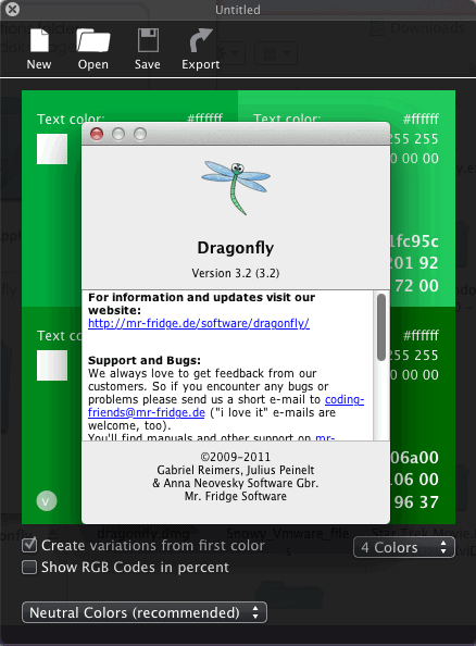 Dragonfly 3.2 : Main Window