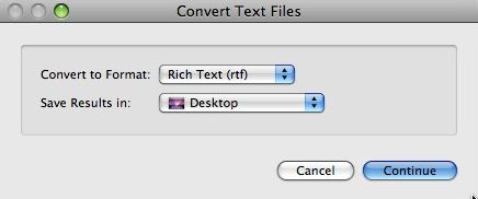 BatchConvert TextFiles 1.0 : Main window