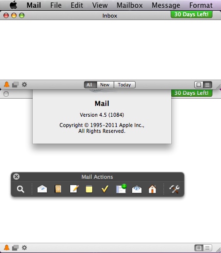 Install Mail Perspectives 4.5 : Main window