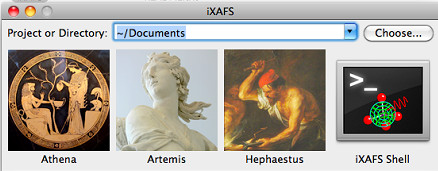 iXAFS 3.0 : Main Screen