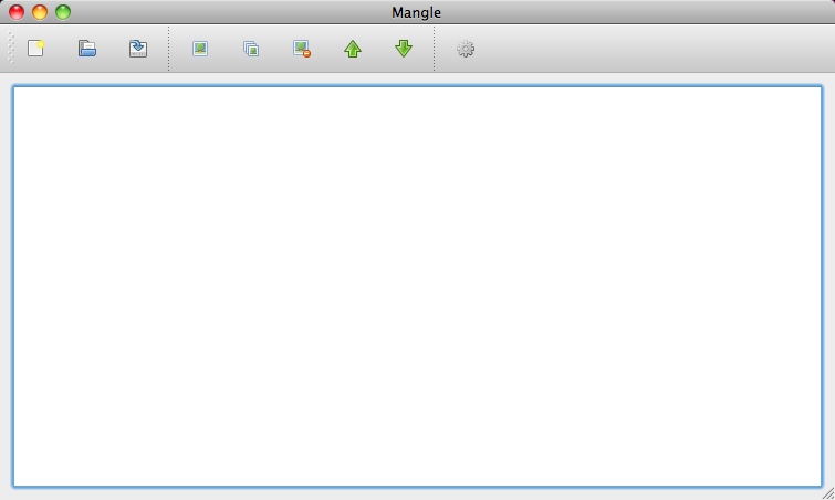 Mangle - Mac 2.0 : Main window